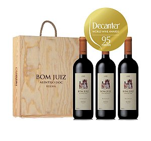 Caixa com 3 Carmim Bom Juiz Reserva Alentejo DOC 2022