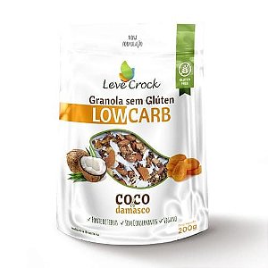 Granola Coco/Damasco Low Carb 200g Leve Crock