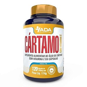 Óleo de Cártamo e  Vitamina E 120 Cápsulas 1450mg ADA