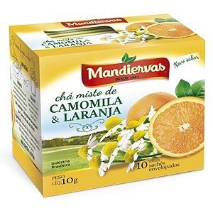 Chá Camomila e Laranja Mandiervas 10G