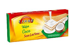 Wafer Sem Lactose Coco 115G Liane