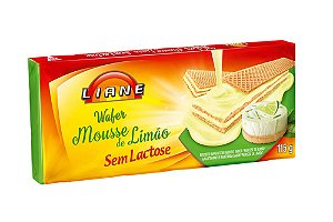 Wafer Sem Lactose Mousse de Limão 115G Liane