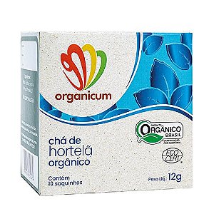 Chá de Hortelã 10 Sachês X 12g Organicum