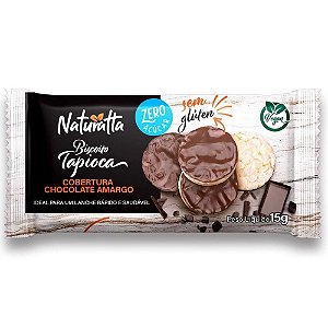 Biscoito de Tapioca Com Chocolate Amargo Zero 12un X 15g Naturatta