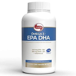 Ômega 3 EPA DHA 240 Cápsulas 1g Vitafor