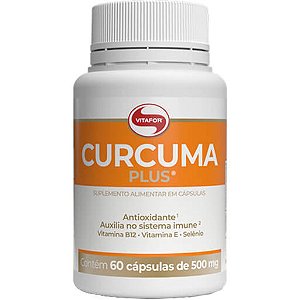 Curcuma Plus 60 Cápsulas 500mg Vitafor