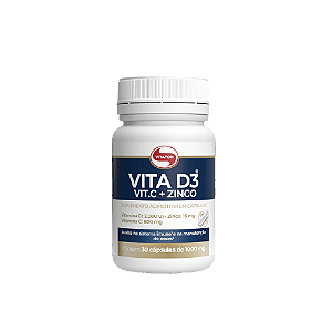 Vita D3 + C + Zinco 30 Cápsulas 1000mg Vitafor
