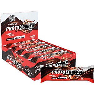 Proto Crunch Bar Chocolate e Avelã 10un 60g Nutrata