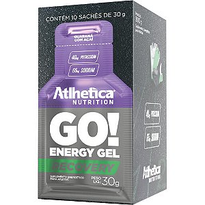 GO! Energy Gel Guaraná com Açaí 10 Sachês x 30G Atlhetica Nutrition