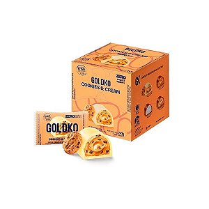 Bombom Cookies & Cream Zero Açúcar 18un 13.5g Goldko