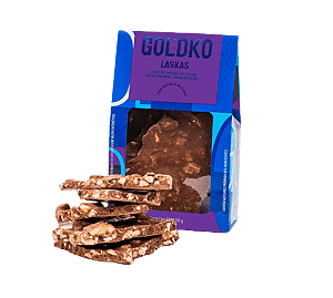Laskas de Chocolate ao Leite com Amendoim 150g Goldko