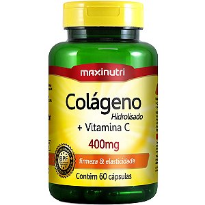 Colageno + Vit C 60Cps 400Mg Maxinutri