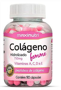 Colageno Femme 90Cps 750Mg Maxinutri