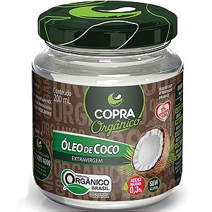 Oleo De Coco Organico Extra-Virgem 200Ml Copra