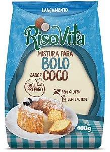 Mistura Bolo De Coco S/Gluten/Lactose 400G Risovita