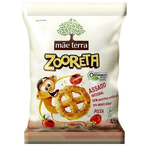 Salgadinho Orgânico Integral 45g Pizza Zooreta Mãe Terra
