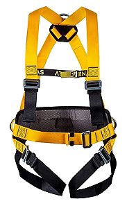 CINTO PARAQUEDISTA ARGO ACOLCHOADO GRE A.C CA39538 PRETO/AMARELO