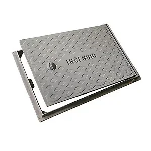 TAMPA HIDRANTE DE RECALQUE 60X40CM FERRO FUNDIDO