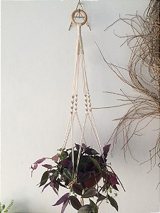 Suporte para plantas macramê