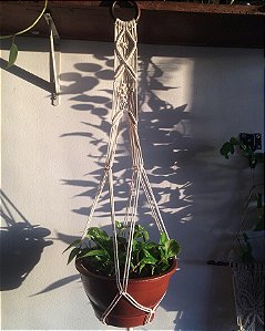 Suporte para plantas Macramê