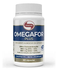 Omegafor Plus Vitafor 60 Cápsulas – Ômega 3 Alta Concentração IFOS