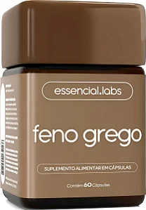 Feno Grego 450mg Essencial Labs Máxima Concentração 60 Cápsulas