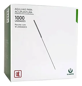 Agulha de Acupuntura Sistêmica Lautz 25x30 (0,25x30mm) Importada – Caixa com 1000 unidades
