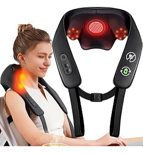 Massageador Cervical Shiatsu KNB1 Pescoço Ombros Lombar S/ Fio