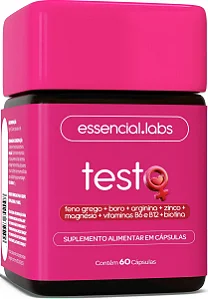 Testo Essencial Mulheres Feno Grego Boro Labs 60cp Premium