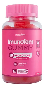 Imunofem Gummy Probiótico 40Bi Saúde Íntima Feminina 60 Gomas