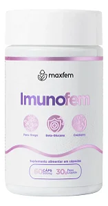 Maxfem Imunofem Cápsulas Saúde Íntima Feminina 60 Unidades