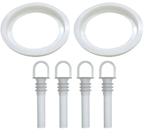 Kit 2 Bicos Dosadores + 2 Anéis de Vedação para Refresqueira IBBL