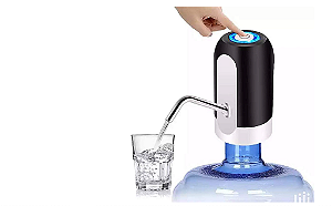 Bomba Elétrica para Galão de Água 5 a 20L Recarregável USB – Bebedouro Portátil