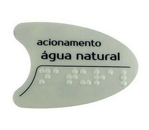Adesivo Frontal Branco “Água Natural” para Bebedouro IBBL BDF PDF Smart H2O
