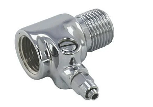 Conexão T 90° Macho e Femea 1/2 Com Registro Saida Mang 1/4