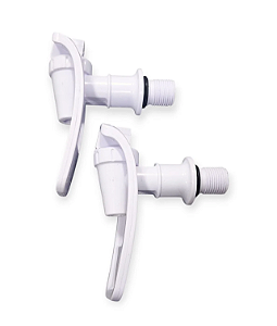 Torneira Branca Latina / Begel com Haste Original Par