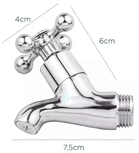 Torneira para Bebedouro Industrial Toda em Metal – Alta Durabilidade