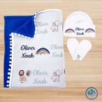 Kit Manta Touca & Luva personalizado