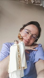 Escultura humanizada personalizada PADRE em biscuit Topo de bolo