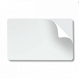 Cartão Adesivado em PVC Branco CR80 para Impressão