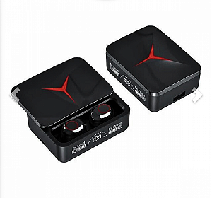Fone de Ouvido Intra Auricular Bluetooth com Case de Carregamento Deslizante LED Altomex M90 PRO