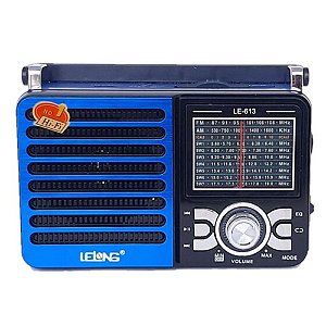 Rádio Lelong LE-613 3 Faixas AM/FM/SW1-1 Azul