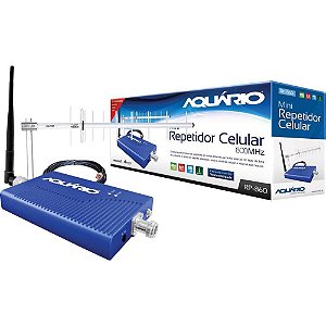 Repetidor Aquário RP-860 com Antena 800MHZ 60DB