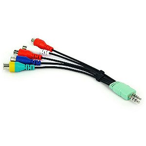 Cabo Adaptador P1/P2 4c x 5 Rca Kokay