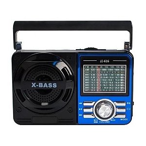 Rádio Lelong LE-616 3 Faixas FM/AM/SW1-7 Azul
