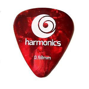 Palheta Harmonics 0,58mm Vermelha