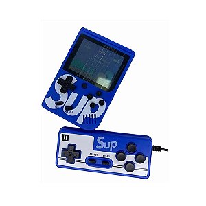 Video Game Mini Sup com Controle 400 Jogos Azul