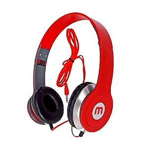 Headphone M com Fio e Microfone Vermelho
