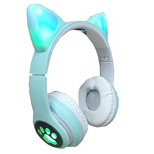 Headphone Gatinho Catear VZV-23M Bluetooth Azul