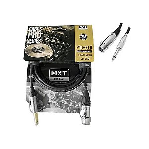 Cabo Áudio P10 x XLR F Pro Series Mxt 10 MTS